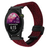 Correa de reloj trenzada con hebilla magnética de 18 mm para Garmin Forerunner 255S (negro, arena y rojo)