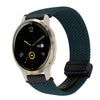 Correa de reloj trenzada con hebilla magnética de 18 mm para Garmin Venu 2S (verde bosque)