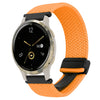 Para Garmin Venu 2S Correa de reloj trenzada con hebilla magnética de 18 mm (naranja)