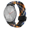 Correa de reloj trenzada con hebilla magnética de 18 mm para Garmin Vivomove 3S (color camuflaje)