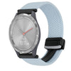 Correa de reloj trenzada con hebilla magnética de 18 mm para Garmin Vivomove 3S (azul)