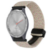 Correa de reloj trenzada con hebilla magnética de 18 mm para Garmin Vivomove 3S (colorido Starlight)