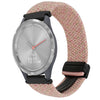 Correa de reloj trenzada con hebilla magnética de 18 mm para Garmin Vivomove 3S (rosa estrella)