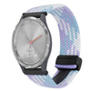 Correa de reloj trenzada con hebilla magnética de 18 mm para Garmin Vivomove 3S (violeta)