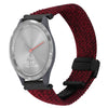 Correa de reloj trenzada con hebilla magnética de 18 mm para Garmin Vivomove 3S (negro, arena y rojo)