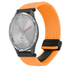 Correa de reloj trenzada con hebilla magnética de 18 mm para Garmin Vivomove 3S (naranja)