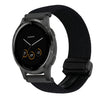 Correa de reloj trenzada con hebilla magnética de 18 mm para Garmin Vivoactive 4S (negra)