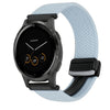 Para Garmin Vivoactive 4S Correa de reloj trenzada con hebilla magnética de 18 mm (azul)