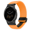Correa de reloj trenzada con hebilla magnética de 18 mm para Garmin Vivoactive 4S (naranja)