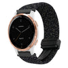 Correa de reloj trenzada con hebilla magnética de 18 mm para Garmin Active S (negro con estrellas)