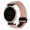 Correa de reloj trenzada con hebilla magnética de 18 mm para Garmin Active S (rosa)