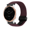 Correa de reloj trenzada con hebilla magnética de 18 mm para Garmin Active S (gota de cereza)