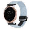 Correa de reloj trenzada con hebilla magnética de 18 mm para Garmin Active S (azul)