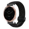 Correa de reloj trenzada con hebilla magnética de 18 mm para Garmin Active S (negro Starlight)