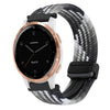 Correa de reloj trenzada con hebilla magnética de 18 mm para Garmin Active S (Z chocolate oscuro)