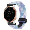 Para Garmin Active S Correa de reloj trenzada con hebilla magnética de 18 mm (violeta)