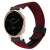 Correa de reloj trenzada con hebilla magnética para Garmin Active S de 18 mm (negra, arena y roja)