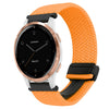 Correa de reloj trenzada con hebilla magnética de 18 mm para Garmin Active S (naranja)