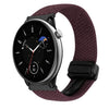 Correa de reloj trenzada con hebilla magnética de 20 mm para Amazfit GTR Mini (cereza carmesí)