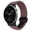 Correa de reloj trenzada con hebilla magnética de 20 mm para Amazfit GTR Mini (morado ahumado)