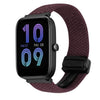 Correa de reloj trenzada de 20 mm con hebilla magnética para Amazfit Bip 3 Pro (cereza carmesí)