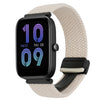 Correa de reloj trenzada de 20 mm con hebilla magnética para Amazfit Bip 3 Pro (Starlight)