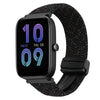Correa de reloj trenzada de 20 mm con hebilla magnética para Amazfit Bip 3 Pro (negro Starlight)
