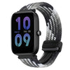 Correa de reloj trenzada con hebilla magnética de 20 mm para Amazfit Bip 3 Pro (Z chocolate oscuro)