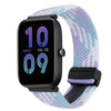 Correa de reloj trenzada de 20 mm con hebilla magnética para Amazfit Bip 3 Pro (violeta)