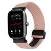 Correa de reloj trenzada con hebilla magnética de 20 mm para Amazfit GTS4 Mini (rosa)