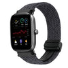 Correa de reloj trenzada con hebilla magnética de 20 mm para Amazfit GTS4 Mini (negro grafito)