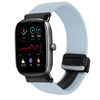 Correa de reloj trenzada con hebilla magnética de 20 mm para Amazfit GTS4 Mini (azul)