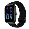 Correa de reloj trenzada de 20 mm con hebilla magnética para Amazfit Bip 3 (negra)