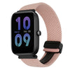 Correa de reloj trenzada con hebilla magnética de 20 mm para Amazfit Bip 3 (rosa)