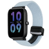 Correa de reloj trenzada de 20 mm con hebilla magnética para Amazfit Bip 3 (azul)