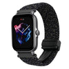 Correa de reloj trenzada de 20 mm con hebilla magnética para Amazfit GTS 3 (negro con estrellas)