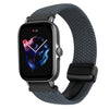 Correa de reloj trenzada de 20 mm con hebilla magnética para Amazfit GTS 3 (gris espacial)