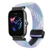 Correa de reloj trenzada de 20 mm con hebilla magnética para Amazfit GTS 3 (violeta)