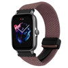 Correa de reloj trenzada de 20 mm con hebilla magnética para Amazfit GTS 3 (morado ahumado)