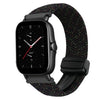 Correa de reloj trenzada de 20 mm con hebilla magnética para Amazfit GTS 2e (negro Starlight)