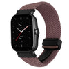 Correa de reloj trenzada de 20 mm con hebilla magnética para Amazfit GTS 2e (morado ahumado)