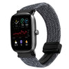 Para Amazfit GTS 2 Mini Correa de reloj trenzada con hebilla magnética de 20 mm (gris metal)