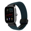 Correa de reloj trenzada de 20 mm con hebilla magnética para Amazfit GTS 2 Mini (verde bosque)