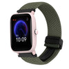 Correa de reloj trenzada con hebilla magnética de 20 mm para Amazfit Pop Pro (verde oliva)