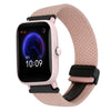 Correa de reloj trenzada con hebilla magnética de 20 mm para Amazfit Pop Pro (rosa)