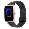 Correa de reloj trenzada con hebilla magnética de 20 mm para Amazfit Pop Pro (negro grafito)