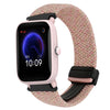 Para Amazfit Pop Pro Correa de reloj trenzada con hebilla magnética de 20 mm (rosa claro)