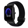 Correa de reloj trenzada con hebilla magnética de 20 mm para Amazfit Pop (negra)