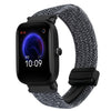 Para correa de reloj trenzada de 20 mm con hebilla magnética Amazfit Pop (gris metal)