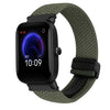 Correa de reloj trenzada con hebilla magnética de 20 mm para Amazfit Pop (verde oliva)